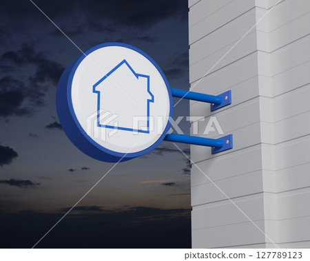 Business real estate concept, 3D rendering Business real estate concept, 3D rendering 127789123