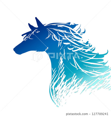 Horse silhouette Horse silhouette 127789241