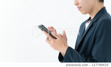 辦公室休閒，智慧型手機，手 127789410