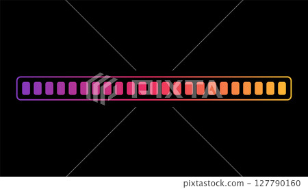 Loading or progress completed percentage bar, loading status bar, download progress icon vector 127790160
