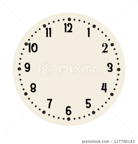 Retro round clock face. Vintage watch design. Elegant antique dial. Timer with numerals. Decorative carved arrows. Mechanical chronometer. Vector Retro round clock face. Vintage watch design. Elegant antique dial. Timer with numerals. Decorative carved arrows. Mechanical chronometer. Vector 127790183