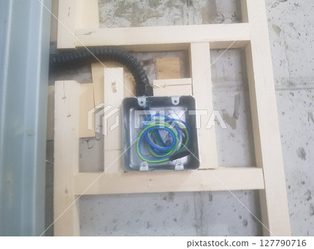 green mountain slope with mountain 127790716