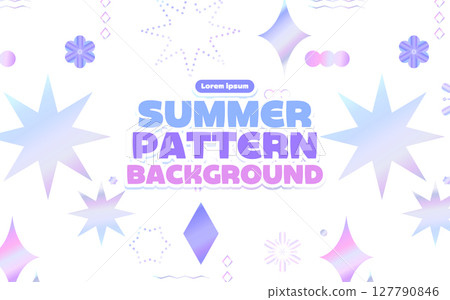 Various summer pattern background template Various summer pattern background template 127790846