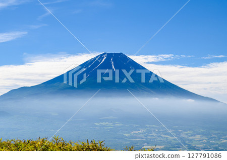 夏日星空與富士山的壯麗景色－山梨縣龍岳天文台 127791086