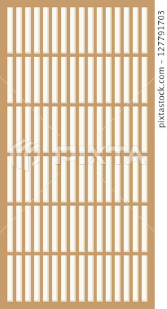 Shoji illustration, Japanese style door 09 Shoji illustration, Japanese style door 09 127791703