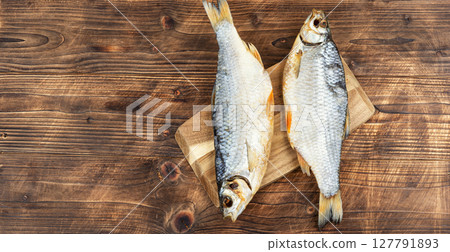 Beer and dried fish 127791893