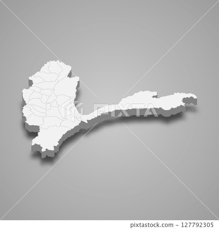 Badakhshan 3d isometric map is a region of Afghanistan Badakhshan 3d isometric map is a region of Afghanistan 127792305