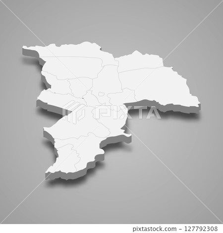 Balkh 3d isometric map is a region of Afghanistan Balkh 3d isometric map is a region of Afghanistan 127792308