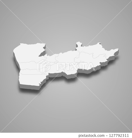 Farah 3d isometric map is a region of Afghanistan Farah 3d isometric map is a region of Afghanistan 127792311