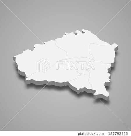 Kunduz 3d isometric map is a region of Afghanistan 127792323