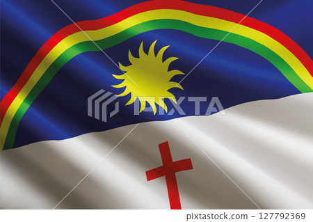 Pernambuco flag waving in the wind. State of Brazil Pernambuco flag waving in the wind. State of Brazil 127792369