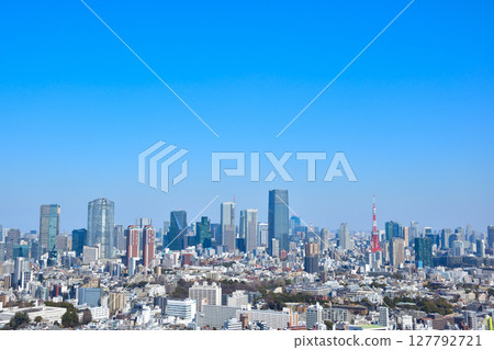 城市景觀 東京 東京鐵塔 芝 六本木 麻布台 城市景觀 東京 東京鐵塔 芝 六本木 麻布台 127792721