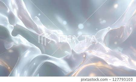 Abstract on the theme of coconut milk 127793103