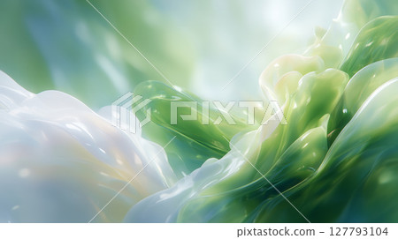 Abstract on the theme of green tea with milk 127793104