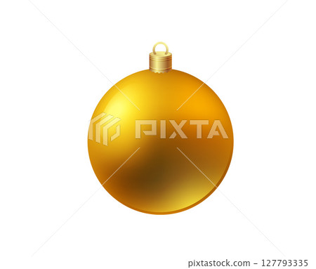 Color Christmas Baubles set isolated on white background. Color Christmas Baubles set isolated on white background. 127793335