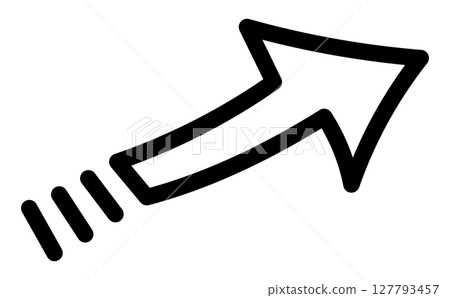 向右上方延伸的箭頭插圖 向右上方延伸的箭頭插圖 127793457