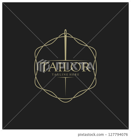 tailor logo icon illustration template combination of buttons for clothes, thread and sewing machine, for clothing product design, convection companies, fashion in vector form tailor logo icon illustration template combination of buttons for clothes, thread and sewing machine, for clothing product design, convection companies, fashion in vector form 127794076