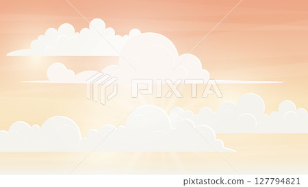 sky with cumulus clouds sky with cumulus clouds 127794821