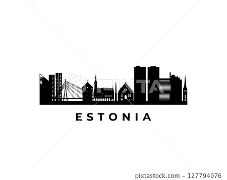 Vector Estonia skyline. Vector Estonia skyline. 127794976