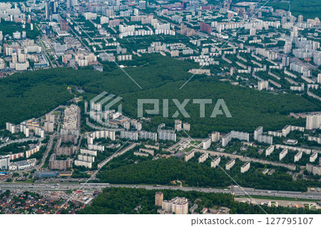 The Moscow sleeping area of Teply Stan from a bird's-eye view. The Moscow sleeping area of Teply Stan from a bird's-eye view. 127795107