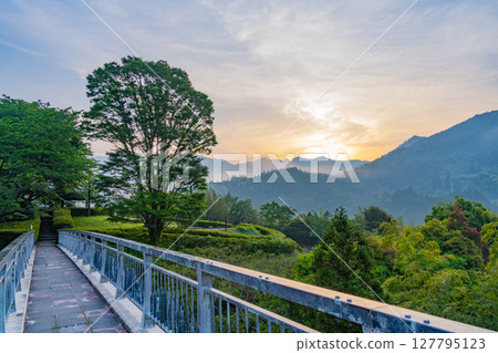 宮崎縣日之影町青雲橋公園的日出 127795123