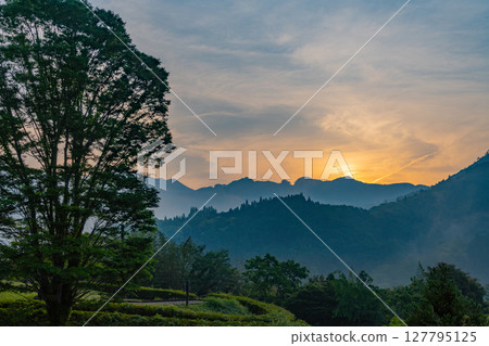 宮崎縣日之影町青雲橋公園的日出 127795125