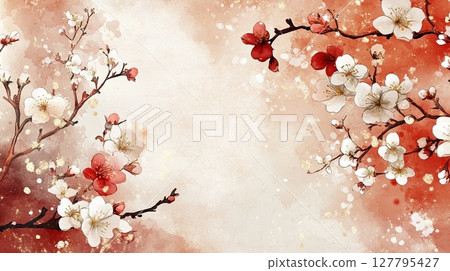 水彩花圖 127795427