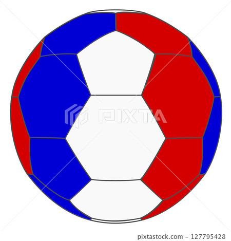 French flag soccer ball French flag soccer ball 127795428