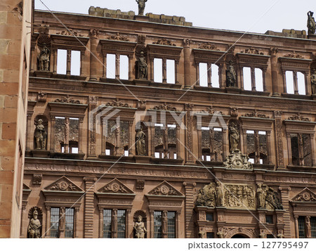 Ancient Heidelberg medieval castle in Germany Ancient Heidelberg medieval castle in Germany 127795497