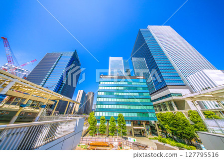 日本東京城市景觀,如田町站前 日本東京城市景觀,如田町站前 127795516