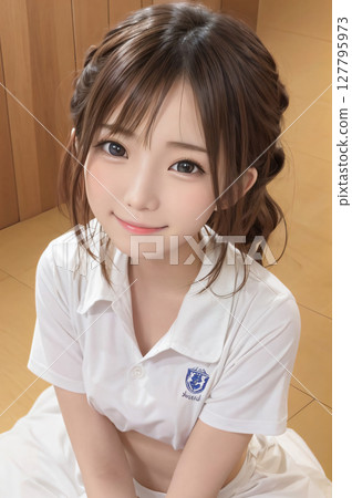 Girls high school student 127795973