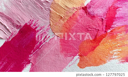 用水彩繪製的粉紅色水彩紋理 127797025