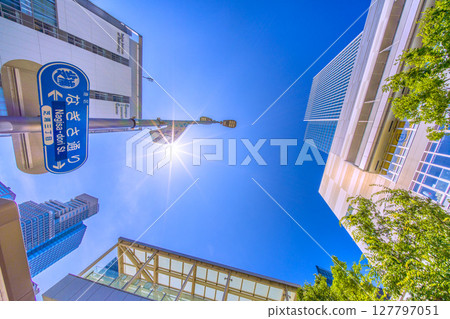 View of Tokyo cityscape of Japan, such as in front of Tamachi station View of Tokyo cityscape of Japan, such as in front of Tamachi station 127797051