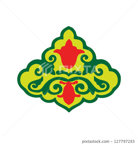 National ornament. A stylized flower. Tatar pattern. Vector illustration National ornament. A stylized flower. Tatar pattern. Vector illustration 127797283