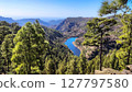 Scenic Mountain Reservoir in Gran Canaria 127797580