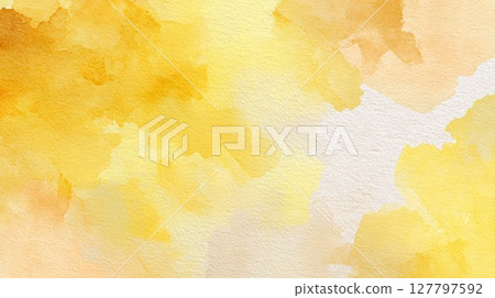 Yellow watercolor texture background 127797592