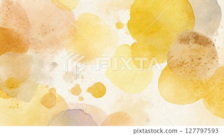 Yellow watercolor texture background 127797593