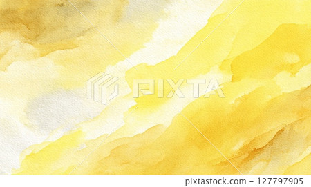 yellow watercolor texture 127797905
