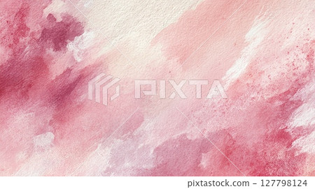 用水彩繪製的粉紅日本紙 用水彩繪製的粉紅日本紙 127798124