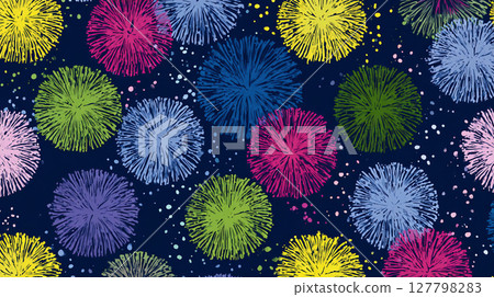 流行多彩的煙火圖案 127798283