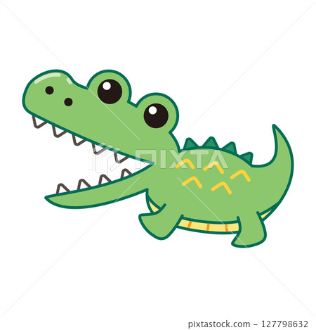 Cute crocodile illustration Cute crocodile illustration 127798632