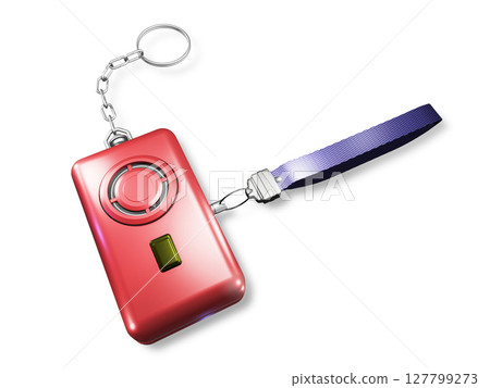 Crime prevention image (crime prevention buzzer/crime prevention alarm) white background Crime prevention image (crime prevention buzzer/crime prevention alarm) white background 127799273