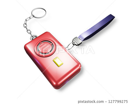 Crime prevention image (crime prevention buzzer/crime prevention alarm) white background 127799275