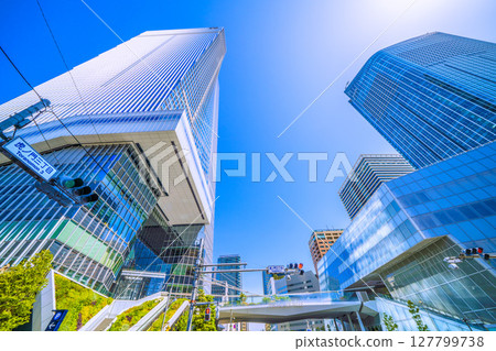 Tokyo cityscape in Japan View of Toranomon Hills Station Tower (Toranomon Hills Station) etc. Tokyo cityscape in Japan View of Toranomon Hills Station Tower (Toranomon Hills Station) etc. 127799738