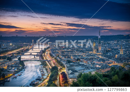 A panoramic view of Rouen A panoramic view of Rouen 127799863