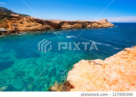 Ibiza Punta de Sa Galera beach in San Antonio Ibiza Punta de Sa Galera beach in San Antonio 127800300