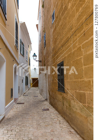 Ciutadella Menorca historic downtown in Ciudadela 127800769