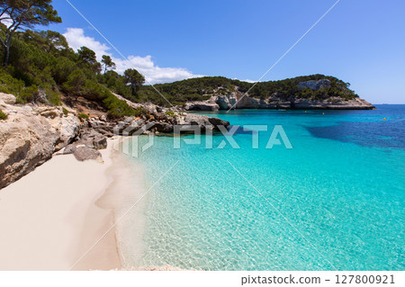 Cala Mitjaneta in Menorca Ciutadella at Balearics 127800921