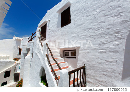 Binibequer Vell in Menorca Binibeca white village Sant Lluis 127800933