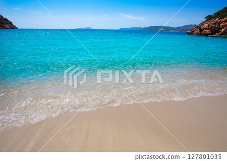 Ibiza cala San vicente beach san Juan at Balearic Islands 127801035